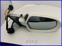 #108 White Right Passenger Side Mirror W Lane Assist For Audi A6 S6 2012-2016