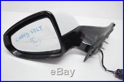 11 12 13 14 15 Chevy Volt Left Driver Mirror White Black Trim Blind Spot
