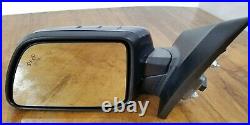 11-14 Ford Edge Left Driver Mirror Blind Spot Monitor Heated Kona Blue Metallic