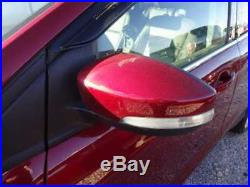 13-16 Ford Escape Driver Left Side View Mirror Power With Blind Spot Alert Red
