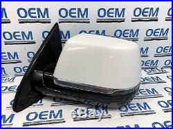 15-18 CADILLAC ESCALADE driver/left side view door mirror withblind spot white OEM
