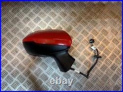 15-19 Vauxhall Astra K Mk7 Driver Side Fold Wing Mirror Red Gbh/z50b/blind Spot