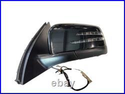 16-19 Mercedes Gle W166 Oem Left N/s Power Fold Wing Mirror + Camera Black 197