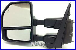 17-19 Ford Super Duty memory Towing Vision Driver Side Trailer Tow Mirror OEM