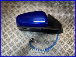 19-23 Renault Kadjar Driver Side Fold Wing Mirror Blue Terqh/blind Spot Scratch
