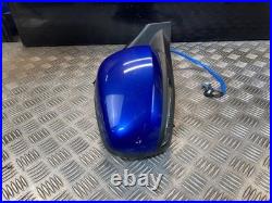 19-23 Renault Kadjar Driver Side Fold Wing Mirror Blue Terqh/blind Spot Scratch