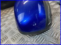 19-23 Renault Kadjar Driver Side Fold Wing Mirror Blue Terqh/blind Spot Scratch