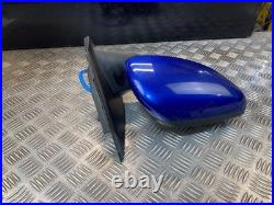 19-23 Renault Kadjar Driver Side Fold Wing Mirror Blue Terqh/blind Spot Scratch