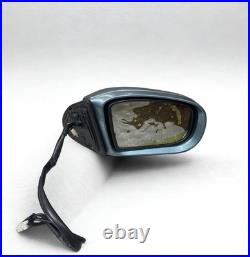 2003 Mercedes S Class W220 Driver Side Power Folding Wing Mirror Metallic Blue