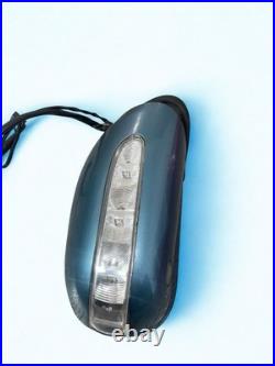 2003 Mercedes S Class W220 Driver Side Power Folding Wing Mirror Metallic Blue