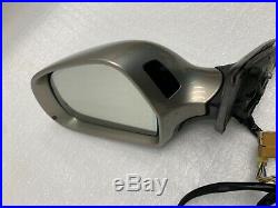 2008 2009 2010 AUDI A8 D3 LEFT SIDE VIEW MIRROR With LANE CHANGE BLIND SPOT OEM