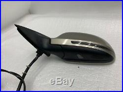 2008 2009 2010 AUDI A8 D3 LEFT SIDE VIEW MIRROR With LANE CHANGE BLIND SPOT OEM