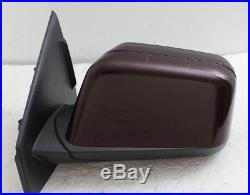 2011-2014 FORD EDGE LEFT DRIVER SIDE DOOR MIRROR HEATED With BLINDSPOT MAROON