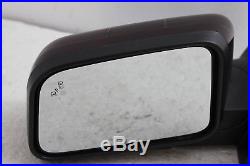 2011-2014 FORD EDGE LEFT DRIVER SIDE DOOR MIRROR HEATED With BLINDSPOT MAROON