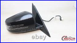 2013 Mercedes E Class W212 Facelift Driver Right Side Wing Mirror In Black