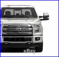 2015-2017 Ford F150 DRIVER Mirror CHROME TOWING BLIND SPOT Heat NO CAMERA