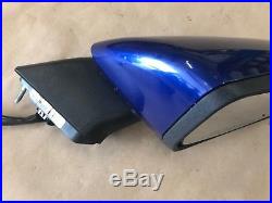 2015-2017 Ford Mustang GT RH Passenger Side View Mirror withBlind Spot BLUE OEM
