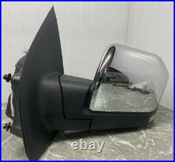 Used OEM Ford F-150 Left Driver Side Door Mirror – 2021-2024 – Heated, Blind Spot, Manual Fold – ML3Z17683FA