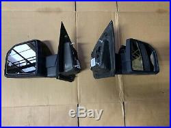 2015 2020 Ford F-150 Right Left Side View Mirrors W Power Fold Blind Spot OEM