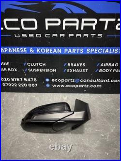 2018-2023 Hyundai Kona Wing Mirror Driver O/s Right Power Fold Blind Spot Black