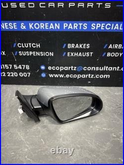 2018-2023 Hyundai Kona Wing Mirror Driver O/s Right Power Fold Blind Spot Grey