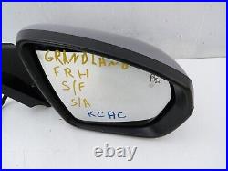 2018 Vauxhall Grandland X Right Side Power Fold Blind Spot Wing Mirror Grey Kcac