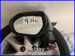 2019 On Mk12 Toyota Corolla Wing Mirror Lh Passenger Side Black 9 Pin Blindspot
