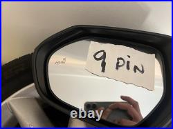 2019 On Mk12 Toyota Corolla Wing Mirror Lh Passenger Side Black 9 Pin Blindspot