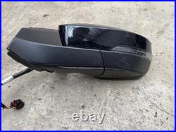 2019 VW T-CROSS RIGHT DRIVER O/S WING MIRROR BLIND SPOT / HEATED IN BLACK Lc9x
