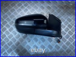 20-24 Peugeot 3008 Mk2 Driver Side Power Fold Wing Mirror Black Ktv/blind Spot