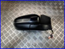 20-24 Peugeot 3008 Mk2 Driver Side Power Fold Wing Mirror Black Ktv/blind Spot