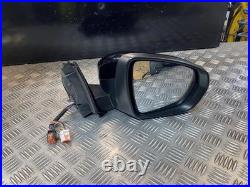 20-24 Peugeot 3008 Mk2 Driver Side Power Fold Wing Mirror Black Ktv/blind Spot