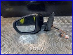 20-24 Peugeot 3008 Mk2 Passenger Fold Wing Mirror Black Ktv/blind Spot Scratch