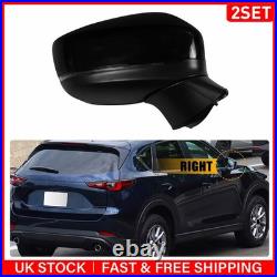 2xDoor Wing Mirror Power Fold Heated Right Driver For Mazda CX-5 CX5 2017-22
