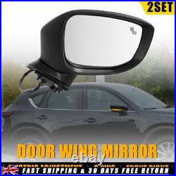 2x Electric Power Folding Wing Door Mirror Heated for Mazda CX-5 2017-22 Right