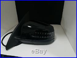 #91 Black Left Driver Side Mirror For Mercedes Gl450 Gl Class ML With Blind Spot