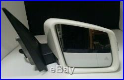 #91 White Right Passenger Side Mirror For Mercedes Ml350 Gl350 With Blind Spot