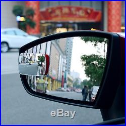Adjustable Blind Spot Mirror Wide Angle Rear View Car Side Mirror 3M Adhesive