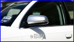 Audi A4 S4 B6 B7 Alloy Matt Wing Mirror Door Caps Cover Trim Case Housing S Line
