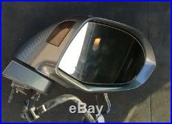 Audi A7 S7 11-17 Wing Mirror Blind Spot Assist Grey Right Driver Side Genuine