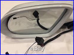Audi A8 Driver Side Door Mirror OEM 2011 12 13 14 15 Withblind spot Indicator