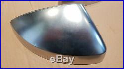 Audi Rs3 S3 A3 8v 2013-2020 Silver Chrome Alloy Wing Mirror Caps With Blind Spot