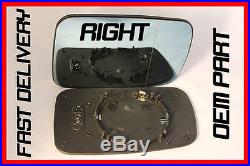 BMW E46 COUPE 325ci 2000-2006 DOOR WING MIRROR GLASS BLIND SPOT BLUE HEAT DRIVER