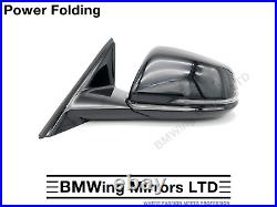 Bmw 1 F40 Left Passenger Side Door Wing Mirror / 5 Pin Power Folding / Black 475