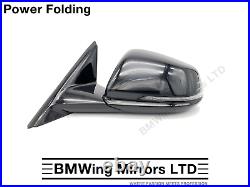 Bmw 1 F40 Left Passenger Side Door Wing Mirror / 5 Pin Power Folding / Black 475