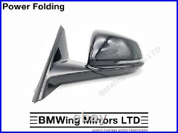 Bmw 1 F40 Left Passenger Side Door Wing Mirror / 5 Pin Power Folding / Black 475