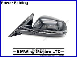 Bmw 1 F40 Left Passenger Side Door Wing Mirror / 5 Pin Power Folding / Black 475