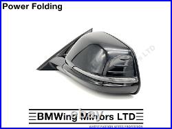 Bmw 1 F40 Left Passenger Side Door Wing Mirror / 5 Pin Power Folding / Black 475