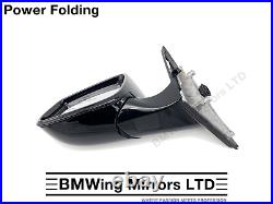 Bmw 1 F40 Left Passenger Side Door Wing Mirror / 5 Pin Power Folding / Black 475