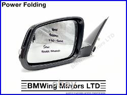 Bmw 1 F40 Left Passenger Side Door Wing Mirror / 5 Pin Power Folding / Black 475